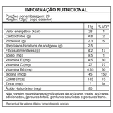Tabela de Informação Nutricional - Colágeno de Limão