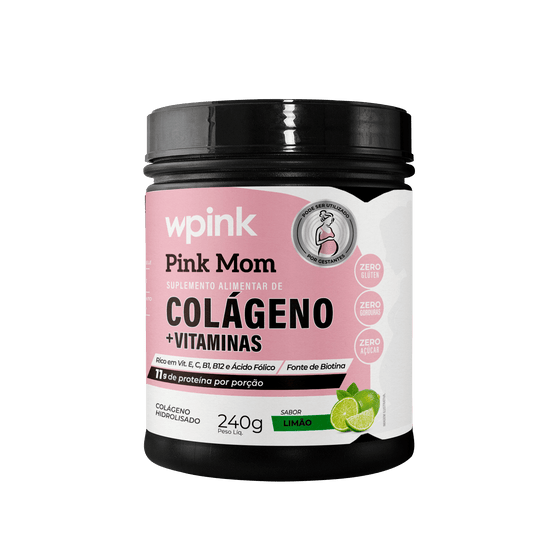 colágeno pink mom de limão - 240g – wp