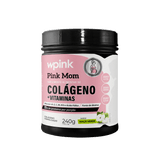 Colágeno Pink Mom Maçã Verde 240g Pote Frontal