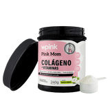Colágeno Pink Mom Maçã Verde Pote Aberto com Dosador