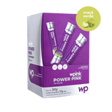 power pink sem cafeína de maçã verde - pré-treino - 300g - wp