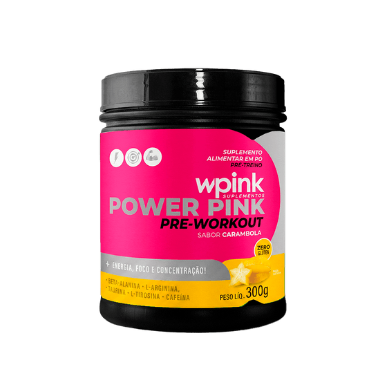 super power pink de carambola - pré-treino - 300g - wp