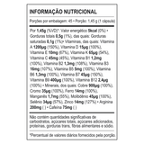 Tabela de informação nutricional do WP Ultra Multivitamínico, com a lista completa de vitaminas e minerais, incluindo Vitamina C, Zinco e Selênio.
