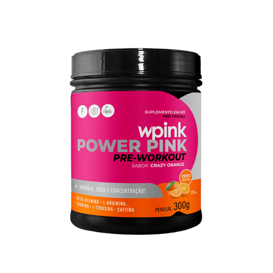 super power pink de laranja - pré-treino – 300g - wp